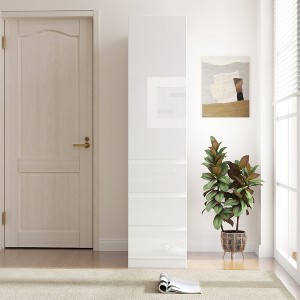 AndMakers White Wood 15.75 in. Pantry Cabinet with Drawers - 1 of 4