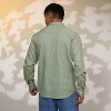 Campus Sutra Men Men's Olive Green Solid Utility Shirt - 4 of 4