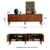 LOVSON 70.8'' Mid-Century TV Stand,with 4 Drawer Media Console, Wooden Entertainment Center for 55+ Inch TVs, for Living Room, Bedroom, Walnut - 3 of 4
