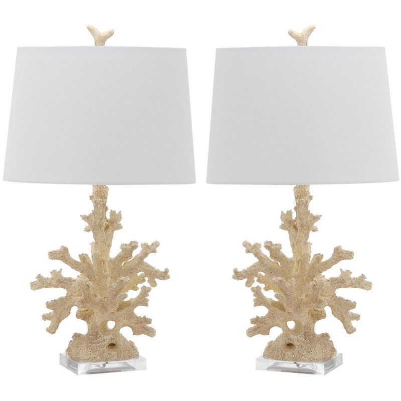 Faux Coral Branch Table Lamp (Set of 2) - Cream - Safavieh, 1 of 8