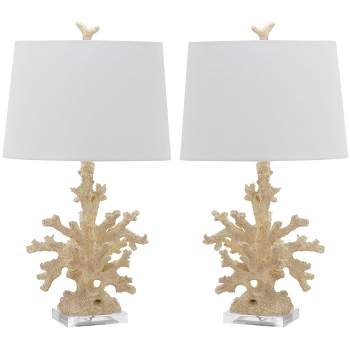 Faux Coral Branch Table Lamp (Set of 2) - Cream - Safavieh