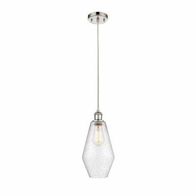 Cindyrella - 1 Light Cord Hung Mini Pendant In Industrial Style-14.5 Inches Tall and 7 Inches Wide