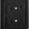 NicBex Nightstand with 2 Drawers,1pc Side Table with Faux Marble Top and Black/Gray Finish,Bedside Table for Bedroom,Living Room,Black/Gray - 3 of 4