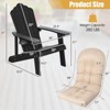 Infans Adirondack Chair HIPS Adirondack Chair w/Cup Holder & Cushion Black - 2 of 4