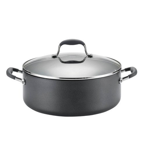 Anolon Advanced 7.5qt Hard Anodized Nonstick Wide Stockpot with Lid Gray - image 1 of 4