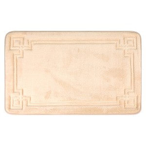 REGALWOVEN Geometric Pattern Memory Foam Absorbent Non-Slip Washable Bath Rug 1 Pc - 1 of 4