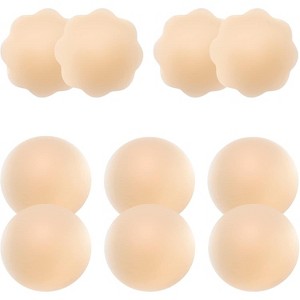 5 Pairs Nipple Covers, Invisible Nipple Covers for Women, Silicone Petals/Pasties Nipple Covers - 1 of 4