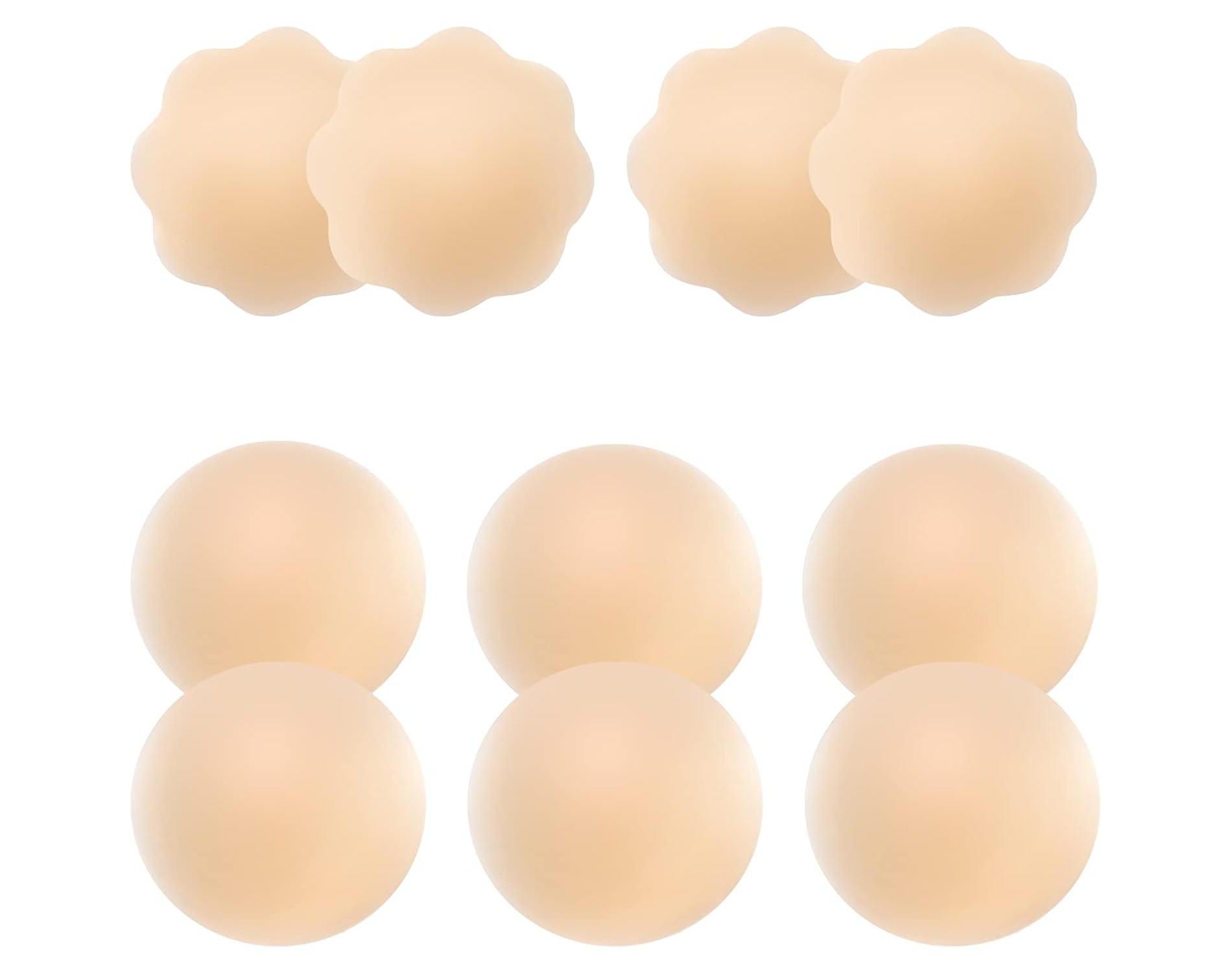 5 Pairs Nipple Covers, Invisible Nipple Covers for Women, Silicone Petals/Pasties Nipple Covers