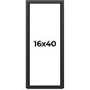 PosterPalooza | Panoramic Flat Black Picture Frame - UV Acrylic, Foam Board Backing, Hanging Hardware - 2 of 4