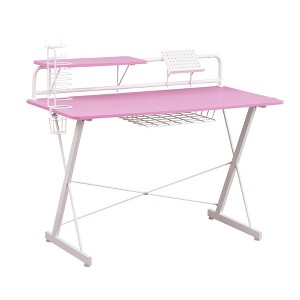 NicBex 47.25 Inch Modern Computer Home Office Desk with Cup holder and Shelving - 1 of 4