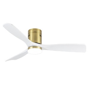 Airsurfer 52-Inch Flush Mount Gold Ceiling Fans With Remote - 1 of 4