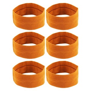Unique Bargains Cotton Sweatbands Stretchy Moisture Wicking Headband for Sports 6 PCS - 1 of 4