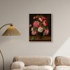 Art Remedy Jacob van Hulsdonck - Roses in a Glass Vase Vintage Classic Roses Wall Art Framed - 2 of 4