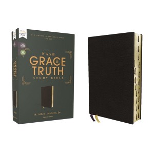 Nasb, the Grace and Truth Study Bible (Trustworthy and Practical Insights), Bonded Leather, Black, Red Letter, 1995 Text, Thumb Indexed, Comfort - 1 of 1