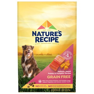 Nature's Recipe Grain Free Salmon, Sweet Potato & Pumpkin Recipe Dry Dog Food - 1 of 4