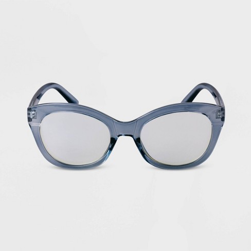 Women s Plastic Cateye Blue Light Filtering Reading Glasses A