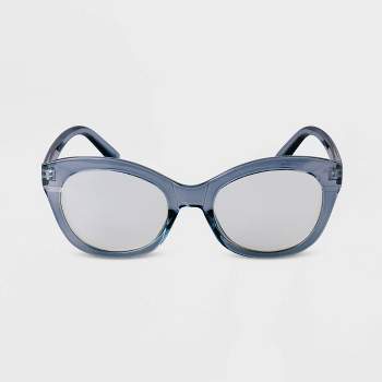 Women's Plastic Cateye Blue Light Filtering Reading Glasses - A New Day™