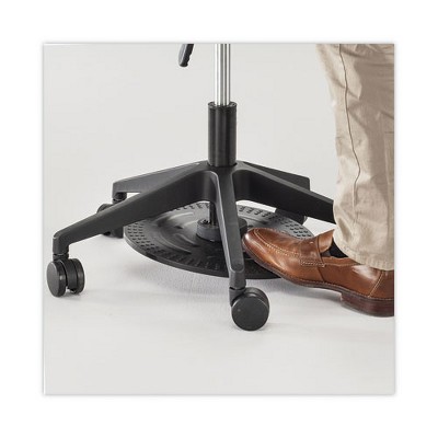 Adjustable Black Vinyl Backless Swivel Lab Stool