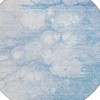 Sky Blue Denim Blue And Silver Abstract Washable Indoor Outdoor Area Rug - 4 of 4