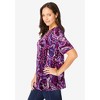 Jessica London Women's Plus Size Stretch Knit Cutout Swing Tunic - 4 of 4