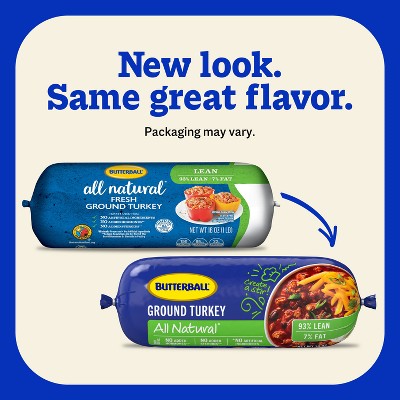 Butterball All Natural Fresh 93/7 Ground Turkey Roll - 16oz