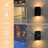 LLHZSY 8 3/5" Up Down Modern Outdoor Wall Light Black LED Outdoor Wall Sconce - 4 of 4