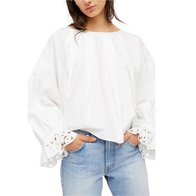 Free People Womens Whishing Well Knit Blouse