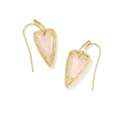 Kendra Scott Valentine's Day Aria Drop Earrings - Rose Quartz