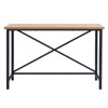 47" Black and Golden Oak Desk - Henn&Hart - 4 of 4