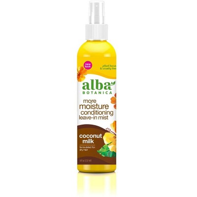 More Moisture Leave-In Conditioning Mist Coconut Milk by Alba Botanica  -  8 oz Spray