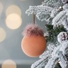 NAYSAYE Party Decoration and Accessories Glass Christmas Ball Ornaments Set of 4 for Christmas Tree Decorations, Brown, 4.7"*4.7"*0.11" - 2 of 4