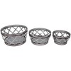 Northlight Set of 3 Metal Woven Nesting Baskets 12.5" - 4 of 4