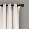 Lush Décor Prima Velvet Color Block Light Filtering Window Curtain White/Black Set 38X84 - 2 of 4