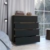 XIYUYEU 4 Drawers Dresser for Bedroom,Modern Dresser with Versatile Design,Dressers for Kids Room,Living Room,Entry and Hallway,Black/White - 4 of 4