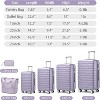 NAYSAYE Bag and Luggage Sets 6 Piece Luggage Set with Expandable Hardshell and TSA Lock for Business Travel, Purple, 18.5"*12.5"*30" - 4 of 4
