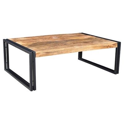 Handcrafted Reclaimed Wood Coffee Table Natural - Timbergirl