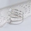 Unique Statement Ring for Women Princess Cz  Sterling Silver Ginger Lyne Collection - 2 of 4
