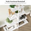 4 Tier Ladder Book shelfs , Sailboat A Shaped Structure Bookcase, Small Display Racks Book Shelfs for living room ,Bedroom ,Home Office - 4 of 4