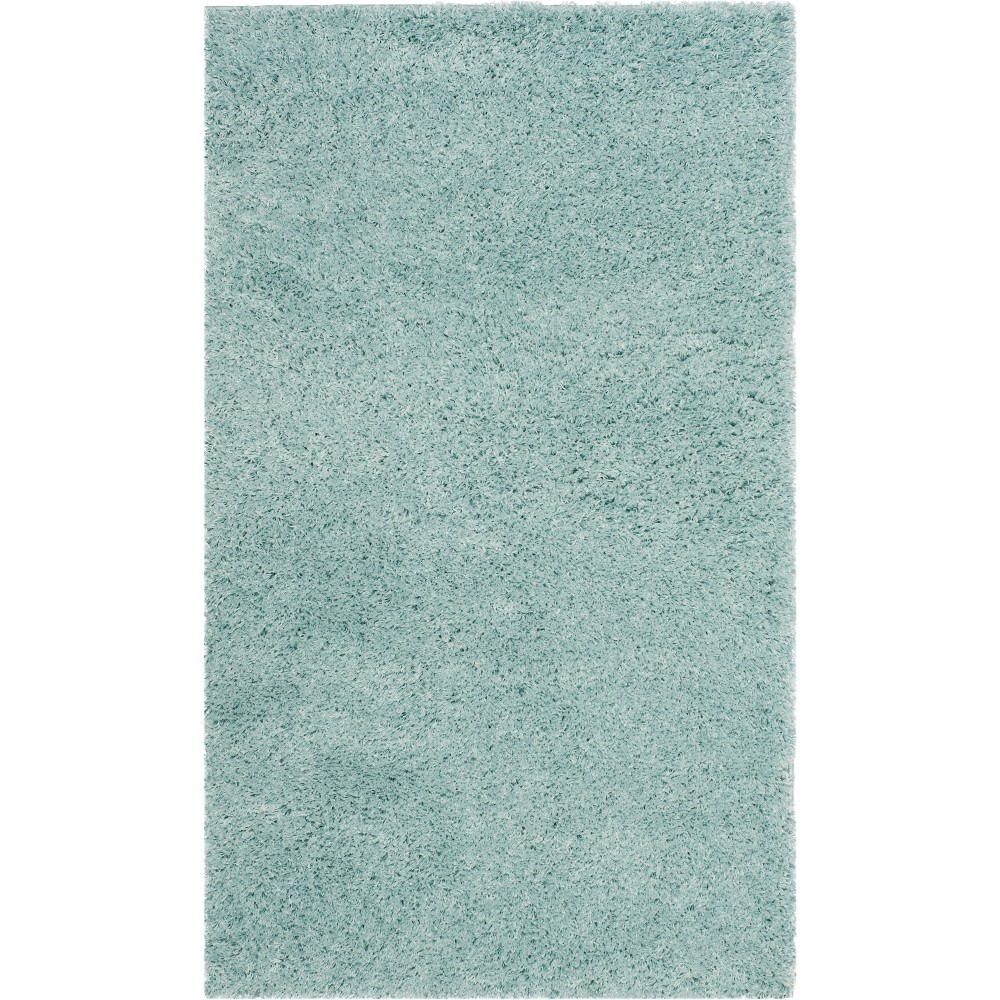3'x5' Rayan Solid Loomed Accent Rug Light Blue/Light Gray - Safavieh