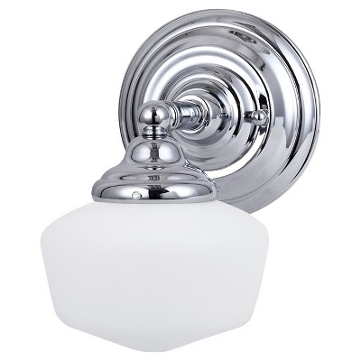 6.75" Academy One Light Wall / Bath Chrome - Sea Gull Lighting