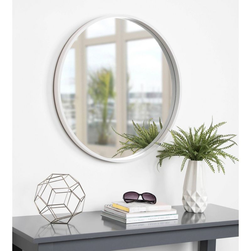 Travis Round Wood Accent Wall Mirror - Kate and Laurel All Things Decor, 6 of 13