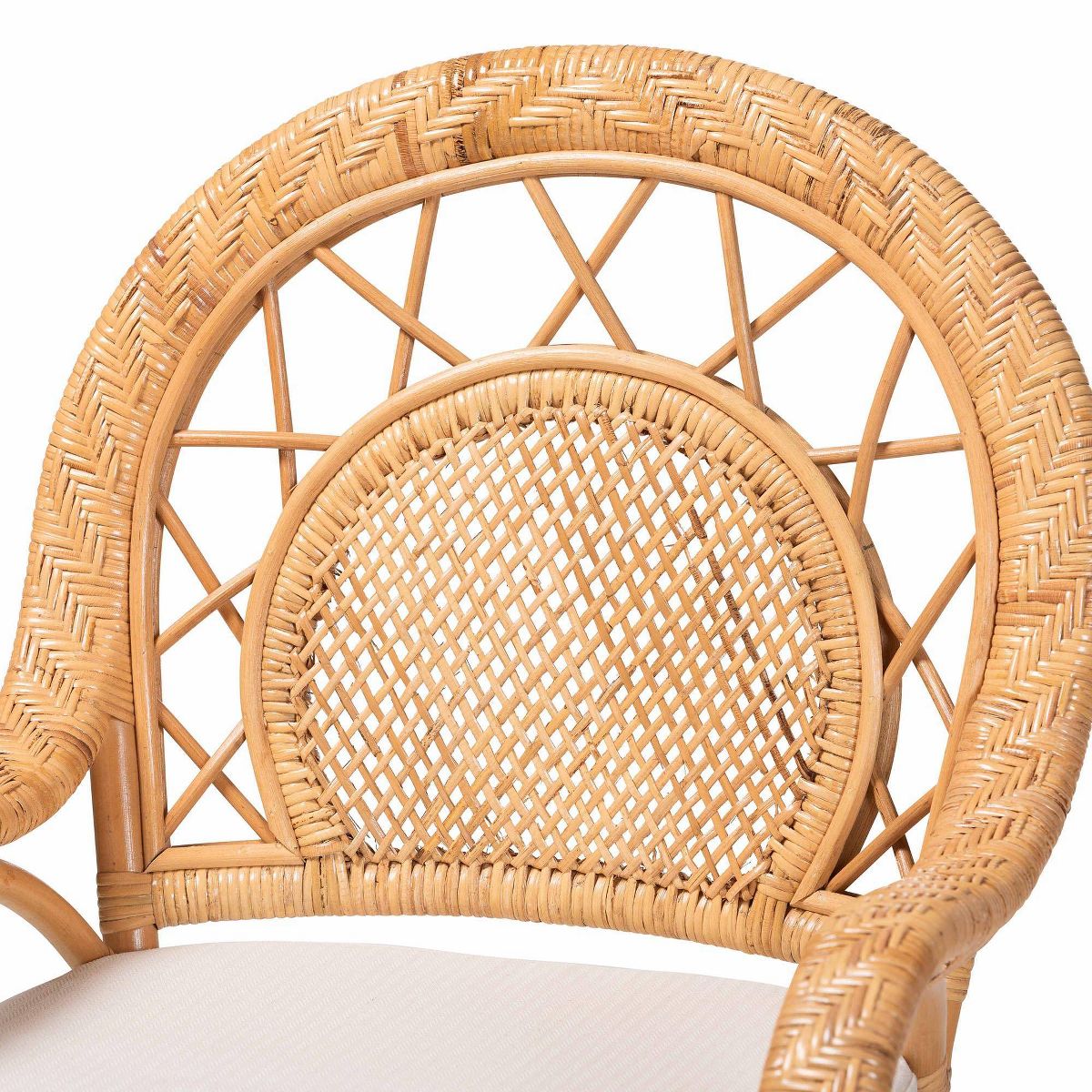 bali & pari Adam Natural Rattan Counter Stool with Cushion Light Honey - thumbnail 10