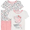 Peppa Pig Toddler Girl's 4-Piece Cotton Sleepwear Pajama Sets - 2 of 3