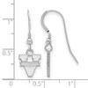 Black Bow Jewelry Sterling Silver Virginia Wahoos NCAA Dangle Earrings - 2 of 3