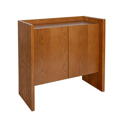 NicBex Farmhouse Sideboard Cabinet 2 Doors Kitchen Storage Cabinet,Walnut
