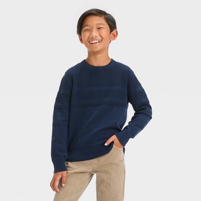 Boys' Crewneck Knit Pullover Sweater - Cat & Jack™ : Target