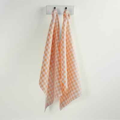 Solino Home Linen Gingham Check Kitchen Towels