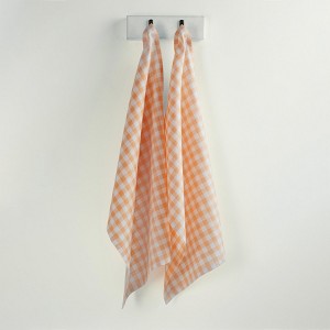 Solino Home Linen Gingham Check Kitchen Towels - 1 of 4