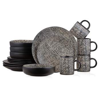 Stone Lain Sophie 16-Piece Stoneware Dinnerware Set, Service for 4