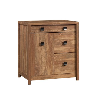 Small Cannery Bridge Credenza Sindoori Mango - Sauder: Laminated Office Cabinet with Drawers, Metal Hardware